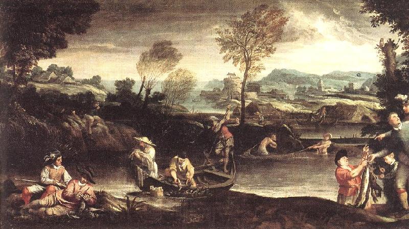 CARRACCI, Annibale Fishing Norge oil painting art